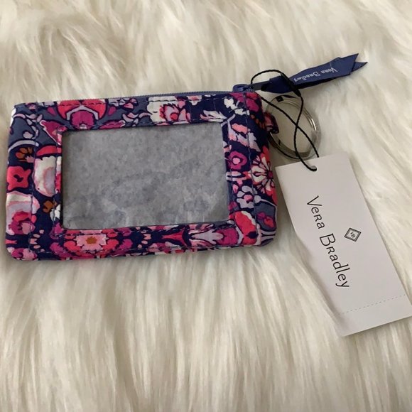 VERA BRADLEY Zip ID Case Set of 3 Great Gift Idea! Lt Colors!